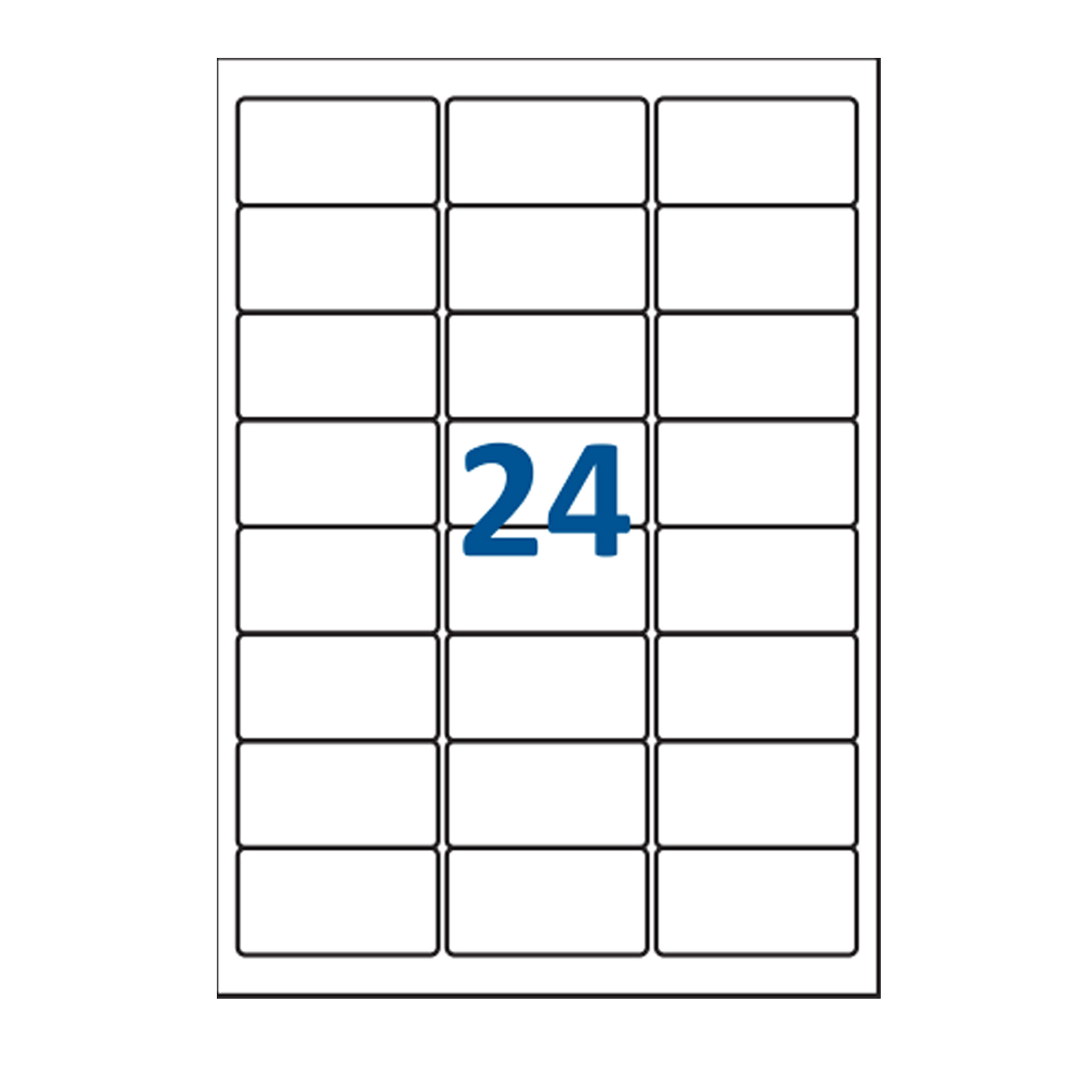 planche A4 de 21 étiquettes autocollantes 70 x 42 ( 70 x 42.3)