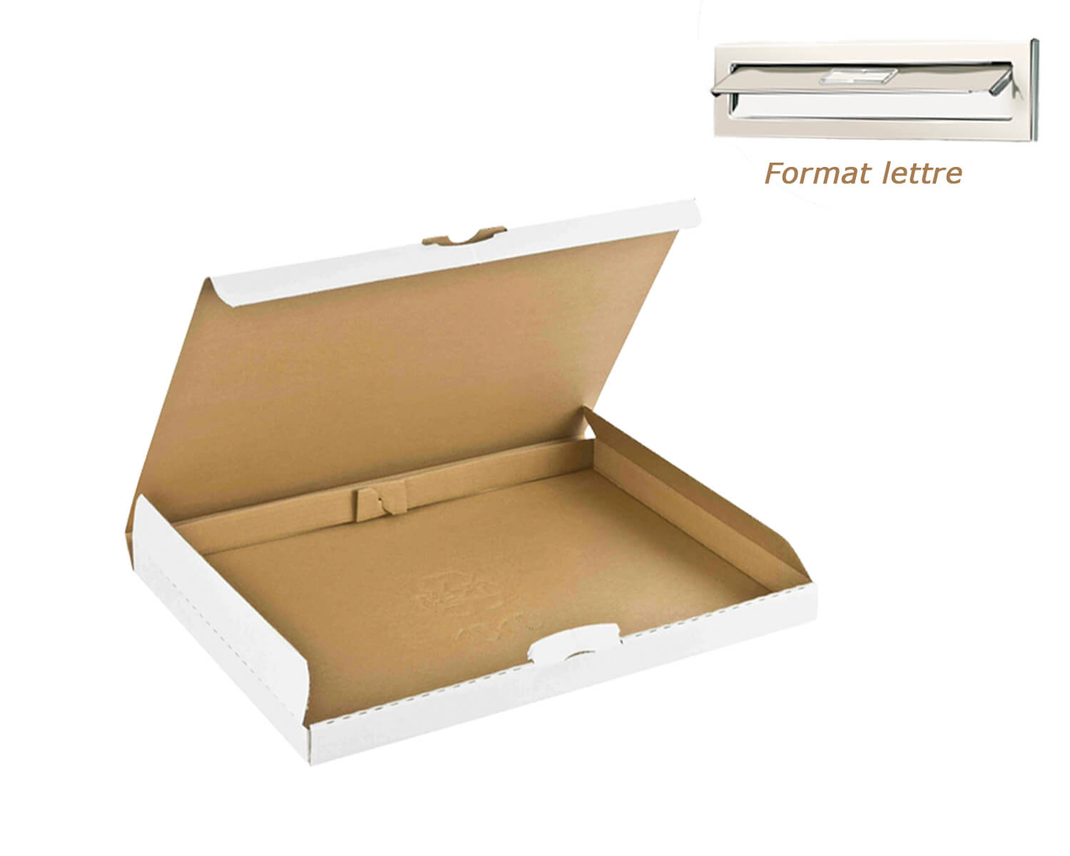 Boîte Pochette Carton XS - hauteur 3cm - format 140x225 mm