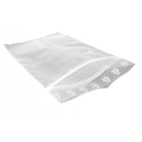 Sachet plastique recyclé Raja à fermeture zip - 10 x 15 cm - Epaisseur 60  microns - Transparent (carton 1000 unités) pas cher